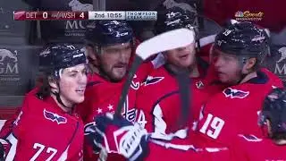 Alex Ovechkin hat trick against Detroit