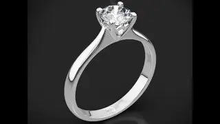 Comfort Fit Surprise Solitaire Engagement Ring
