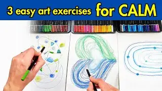 ASMR 3 Bilateral Drawing Exercises to Unlock Calm and Creativity + Hippie Crafter Watercolor Pencils