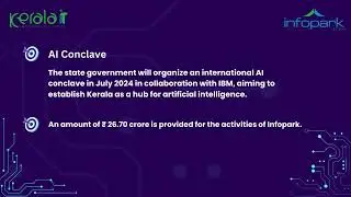 Kerala Budget 2024 | Information Technology
