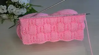 Easy Two-Needle Knitted Vest Pattern 🌸 #crochet #knitting #diy #handmade #flower