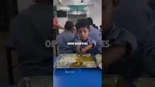 Boy without arms eating!