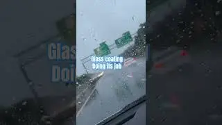 @hypercleanstore glass coating.Look ma no wipers #glasscoating#Supremeclienteleautocare#hyperclean