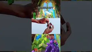 Papercraft Minecraft #stopmotionanimation #shorts