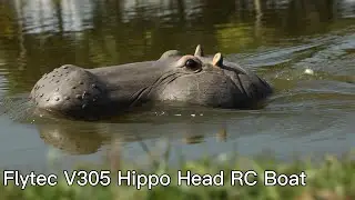 Flytec New V305 Simulation Cute Hippo RC Boat Used In Lake Unique Boat Gifts Toys For Children