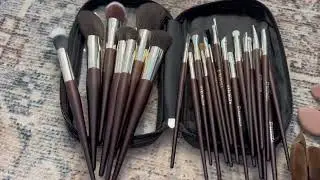 35Pcs Professional Makeup Brushes Set, High End 25 Pcs Make up Tools For Powder Foundation Concealer