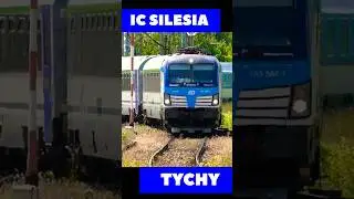 Pociąg IC SILESIA wjeżdża do stacji Tychy #dc #train #foryou #railway #kolej #fyp #trainspotting