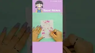 Diy kawai Stickers | How to make kawai Stickers at home | Homemade Stickers #shorts #youtubeshorts