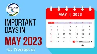 IMPORTANT DAYS OF MAY 2023=IN ONE VIDEO #competitive #currentaffairs #importantdays