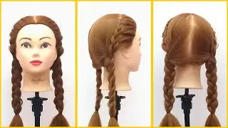 two braid hairstyles for school | cute hairstyle for school girl | Do choti hairstyle