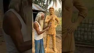 This Old Man Is Carving History From Wood | Emotional Village Art Story #trending #short #viral #