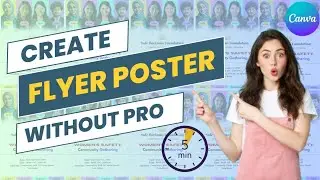 Women Safety - Stunning Flyer Poster in Canva FAST! 🚀 | Easy Tutorial for Beginners