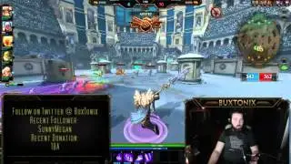 Odin in Smite Arena from BuxTonix Live Stream