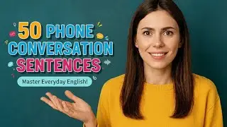 50 Phone Conversation Sentences in English | Daily Use English for Beginners 