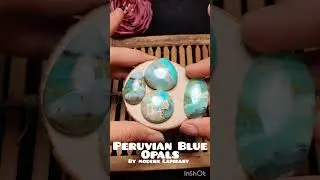 Peruvian Blue opals by modern Lapidary #opal #modernlapidary #cabochons