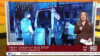 Fiery crash near 55th Avenue and Camelback Road