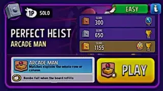 (Arcade Man) 1155 Score Match Masters SOLO CHALLENGE Perfect Heist  - MIXY MEOW