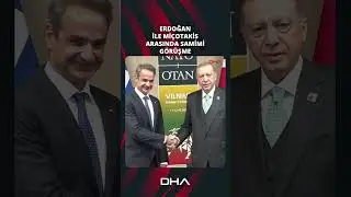 Erdoğan ile Yunanistan Başbakanı Mi&ccedil;otakis arasında samimi g&ouml;r&uuml;şme