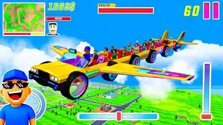😍I Discovered the FUNNIEST Flying Taxi in Dude Theft Wars! 😂🚕✈️