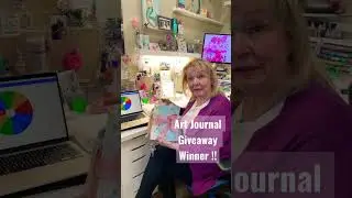 Art Journal Giveaway Winner ! @trudydouhon5170 more journal giveaways to come ! #artjournal #art