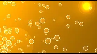 Bubbles abstract | orange screen lens flare background | 4k