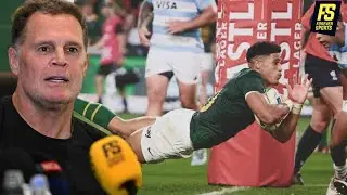 RASSIE ERASMUS REACTS to MASSIVE 67-30 Springboks WIN over Los Pumas | Springboks Press Conference