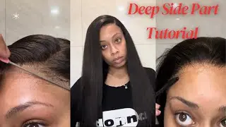 DEEP SIDE PART (26 inch) WIG INSTALL | BEGINNER FRIENDLY #hairtutorial #beauty #sidepart
