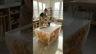 UNEXPECTED RESULT! Handcrafted Natural Citrine in Resin #epoxy #citrine #interiordesign