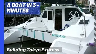 How to build a boat: 40ft catamaran - 3 min overview & building timeline