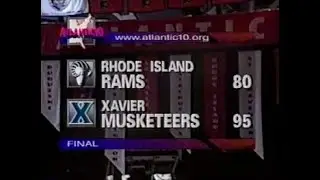 1998 Atlantic 10 Semifinals: Xavier vs Rhode Island (NCAA Men's College Basketball Full Game)