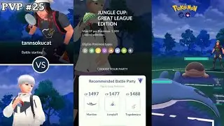 Epic Jungle Cup Great League Edition PvP! PokeGOThy vs tannsokucat | Pokemon GO Indonesia Gameplay