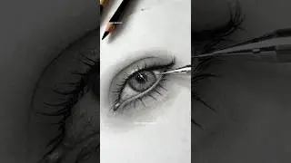 Drawing my latest pinterest save | Realistic eye #artist #sketch #pencildrawing #charcoalart #art