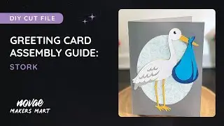 DIY Stork New Baby Card Template