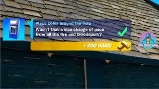 Place Coins Around the Map (3) | Fortnite Free Guy Quests