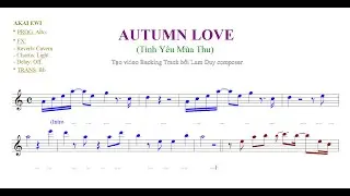 Autumn Love (T&igrave;nh Y&ecirc;u M&ugrave;a Thu) | Sheet Music with Backing Track.