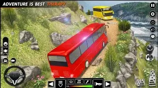 Mountain Bus Driving Game - Dangerous Mountain Off Road Driving Simulator