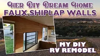 Faux Shiplap Walls in an RV