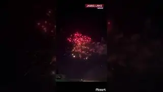 People burst crackers and celebrate Diwali in Jammu
