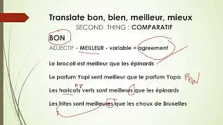Translate : GOOD and WELL    in French