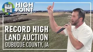 RECORD IOWA LAND AUCTION - HIGHEST EVER!! $30,000 PER ACRE!