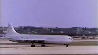 Convair XC-99 takeoff in color