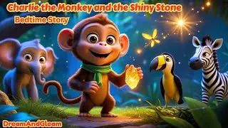 🌙🐵 Charlie the Monkey and the Shiny Stone| Kids Bedtime Story