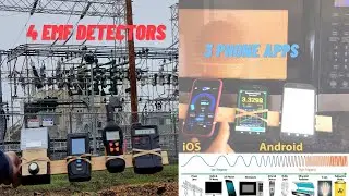 4 EMF detectors &  3 phone apps to detect EMF radiation, test limitations, Part 1