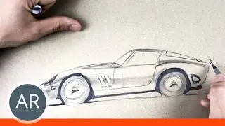Ferrari zeichnen &ndash; Cardesign Tutorial 2/2