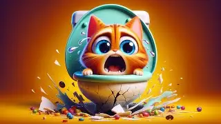 😭THE CAT LOVED PLAYING WITH THE SKIBIDI TOILET AND BROKE THE TOILET #cat #funny #cute #sad #cats