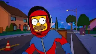 Ned Flanders (Stupid Sexy Flanders (Helmet)) | Fortnite CH6MS2 Showcase Gameplay