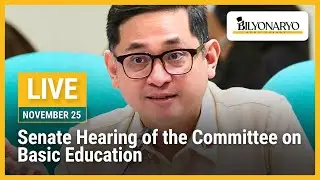 LIVE: Senate hearing of the Committee on Basic Education | November 25, 2025