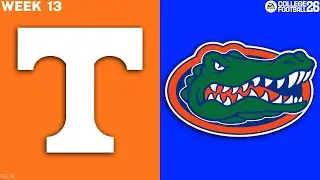 Tennessee Volunteers vs. Florida Gators - Week 13 - CFB 26 PS5 Simulation