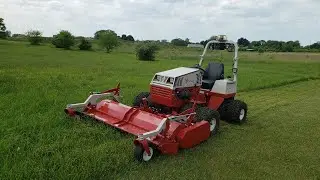 Ventrac Fine Cut Flail On Pasture Grass!