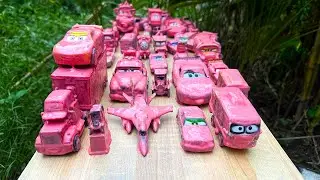 Clean up muddy minicars & disney pixar car convoys! Play in the garden